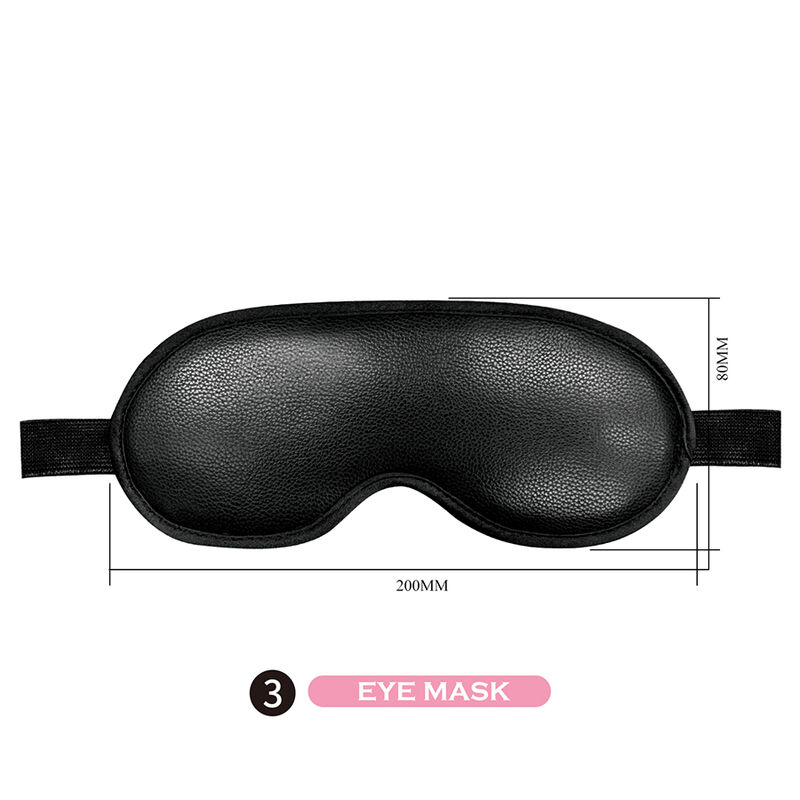Pretty Love Kit BDSM bondage 8 pezzi nero