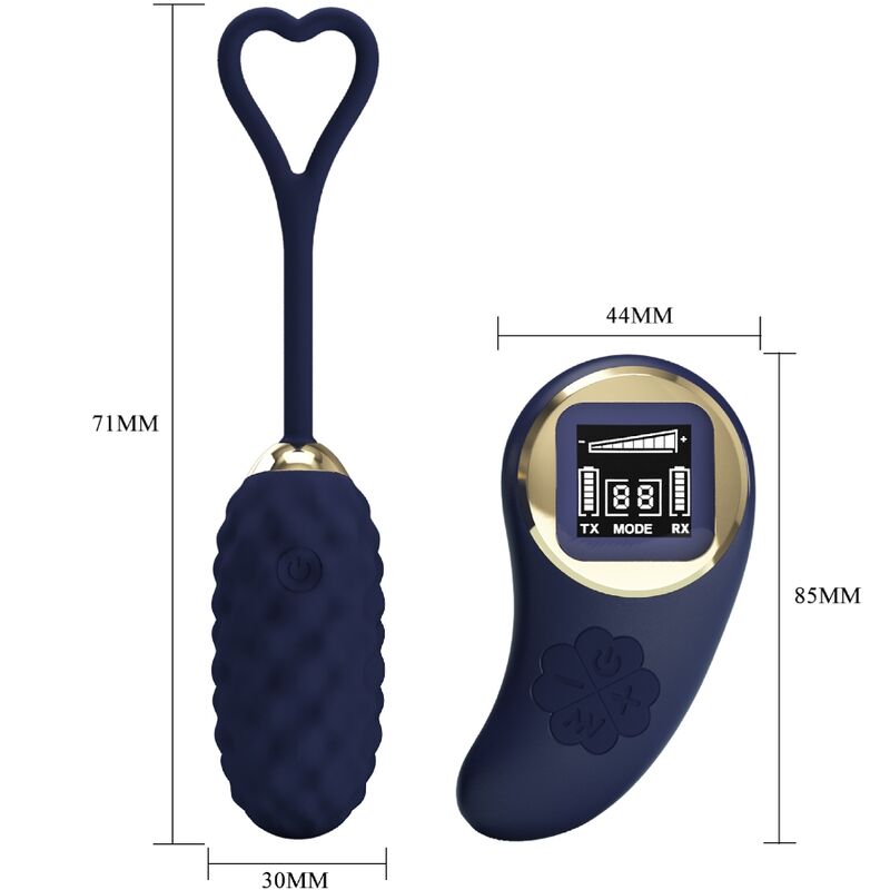 Pretty Love Vivian uovo vibrante blu telecomando