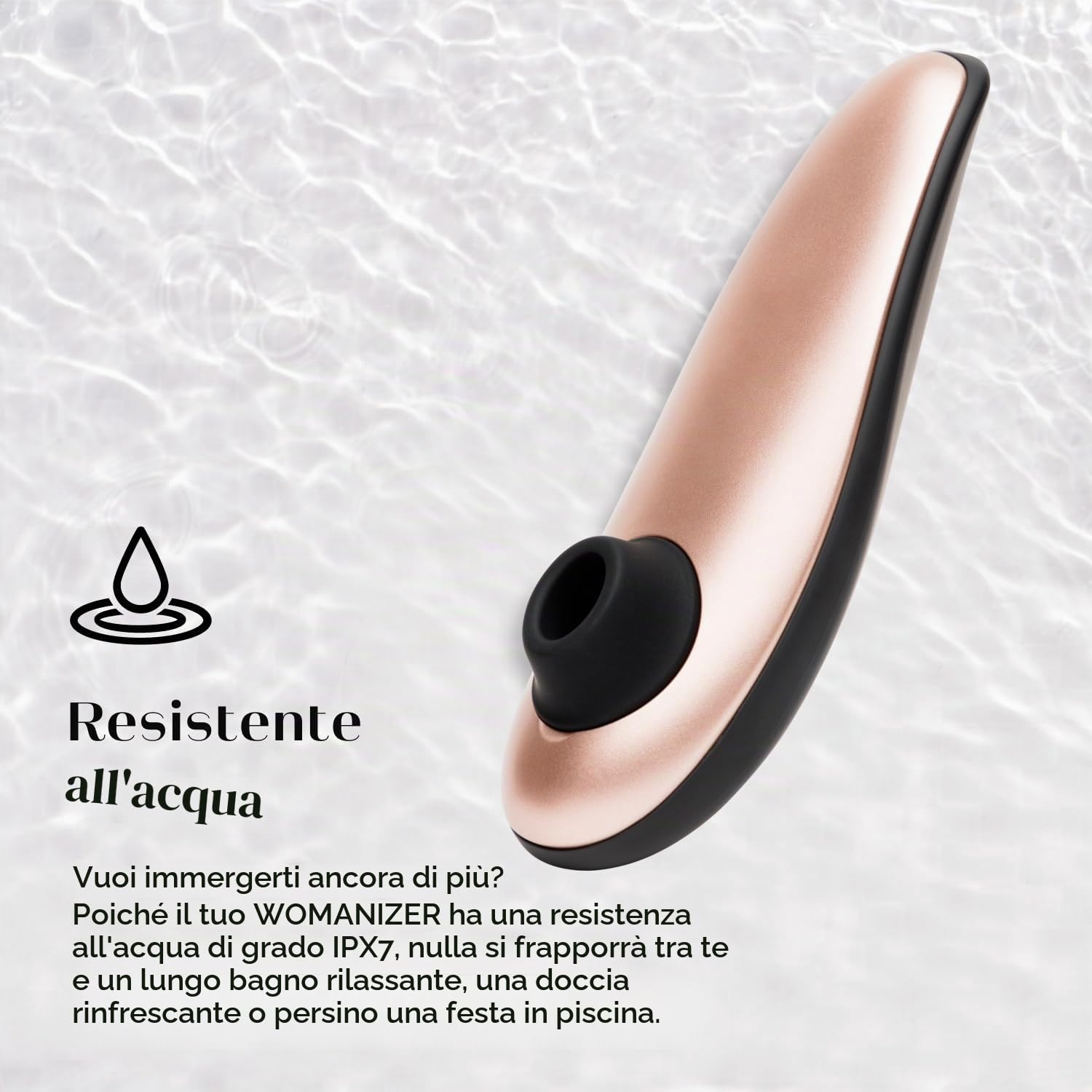 Womanizer Classic stimolatore clitorideo oro rosa 8 livelli