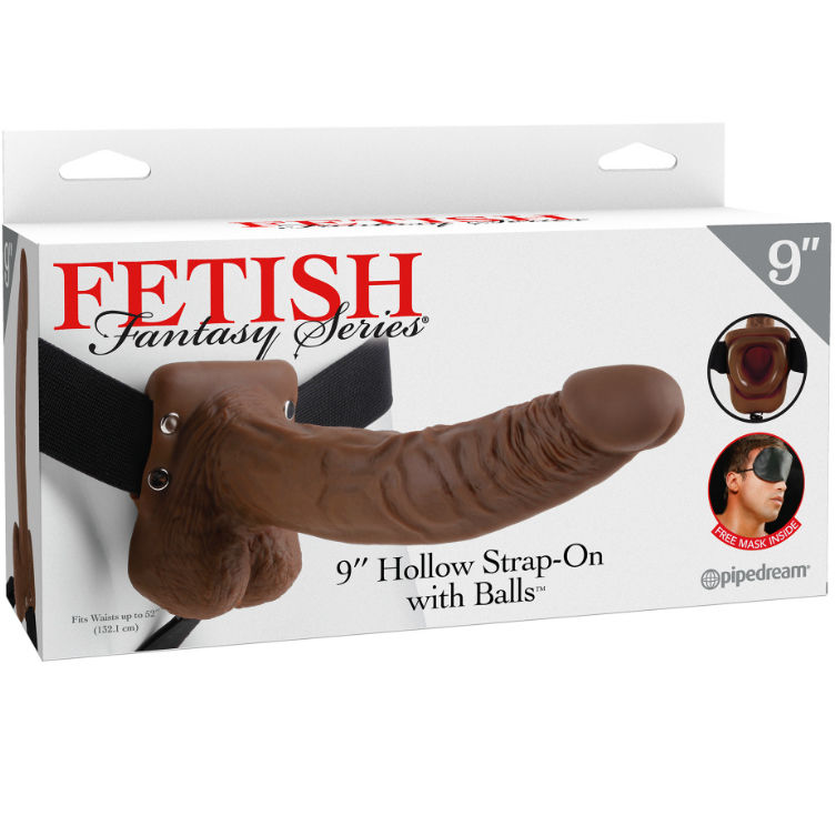 Fetish Fantasy Strap-On Cavo Sfere dildo 22,9 cm marrone