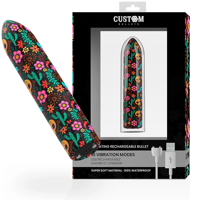 Custom Bullets Floreali mini vibratore floreale 10 funzioni