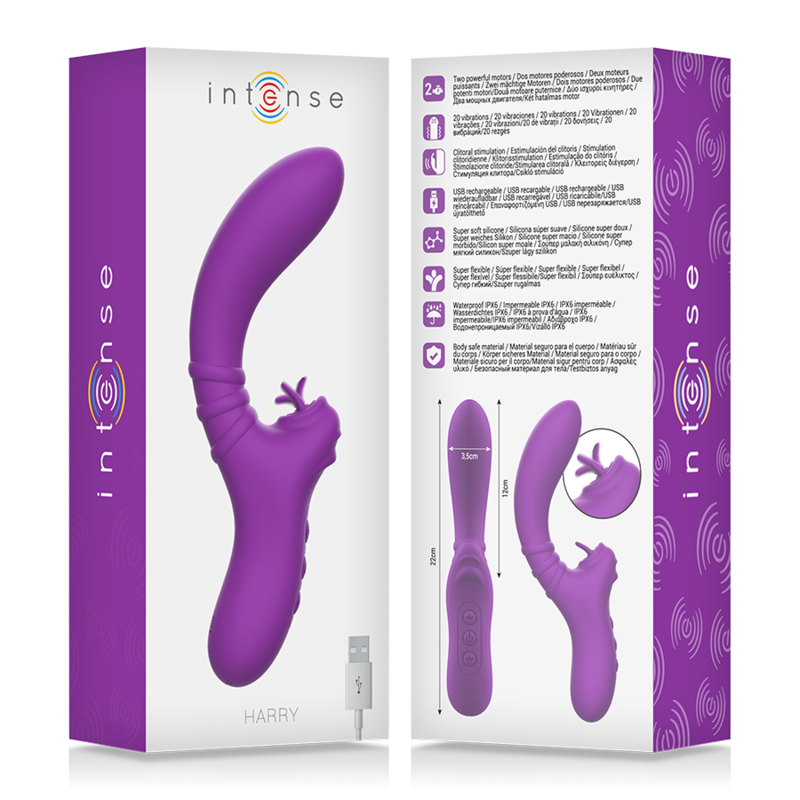 Intense Harry stimolatore clitorideo viola 20 vibrazioni