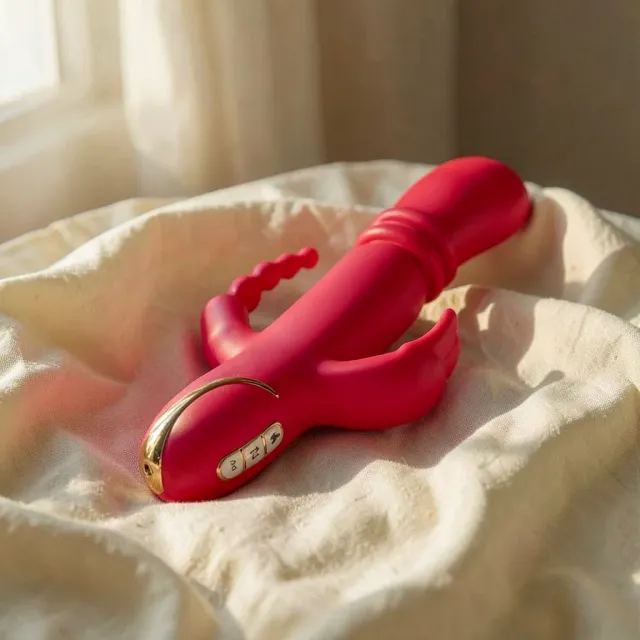 CalExotics Jack Fantasy Heated vibratore rabbit rosa