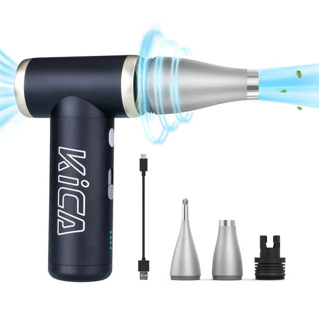 KiCA Jet Fan 2S spolverino elettrico nero ricaricabile