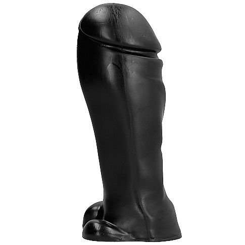 All Black testa larga 22 cm dildo nero 22x8 cm