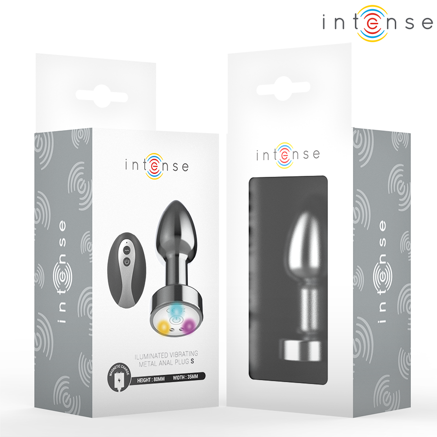 Frutille Intense plug anale S con telecomando LED metallo