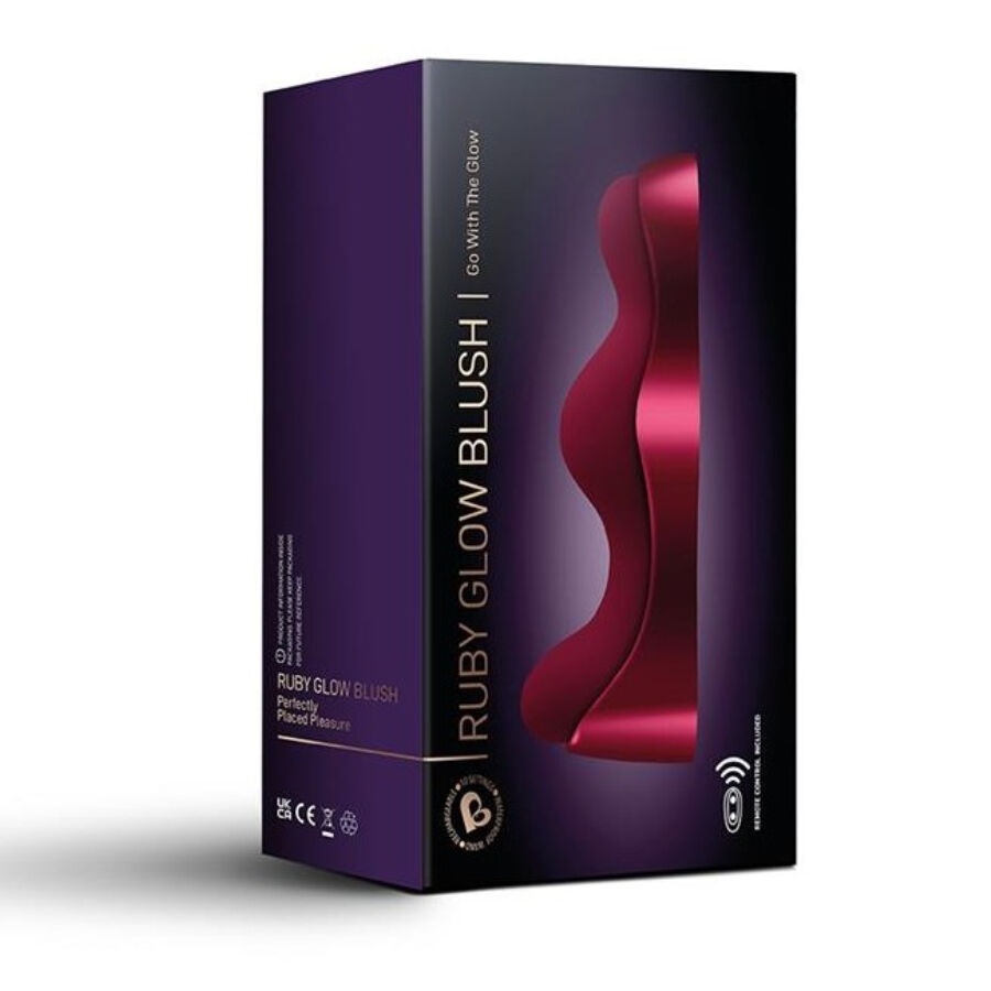 Rocks-Off Ruby Glow vibratore mani libere rosso telecomando