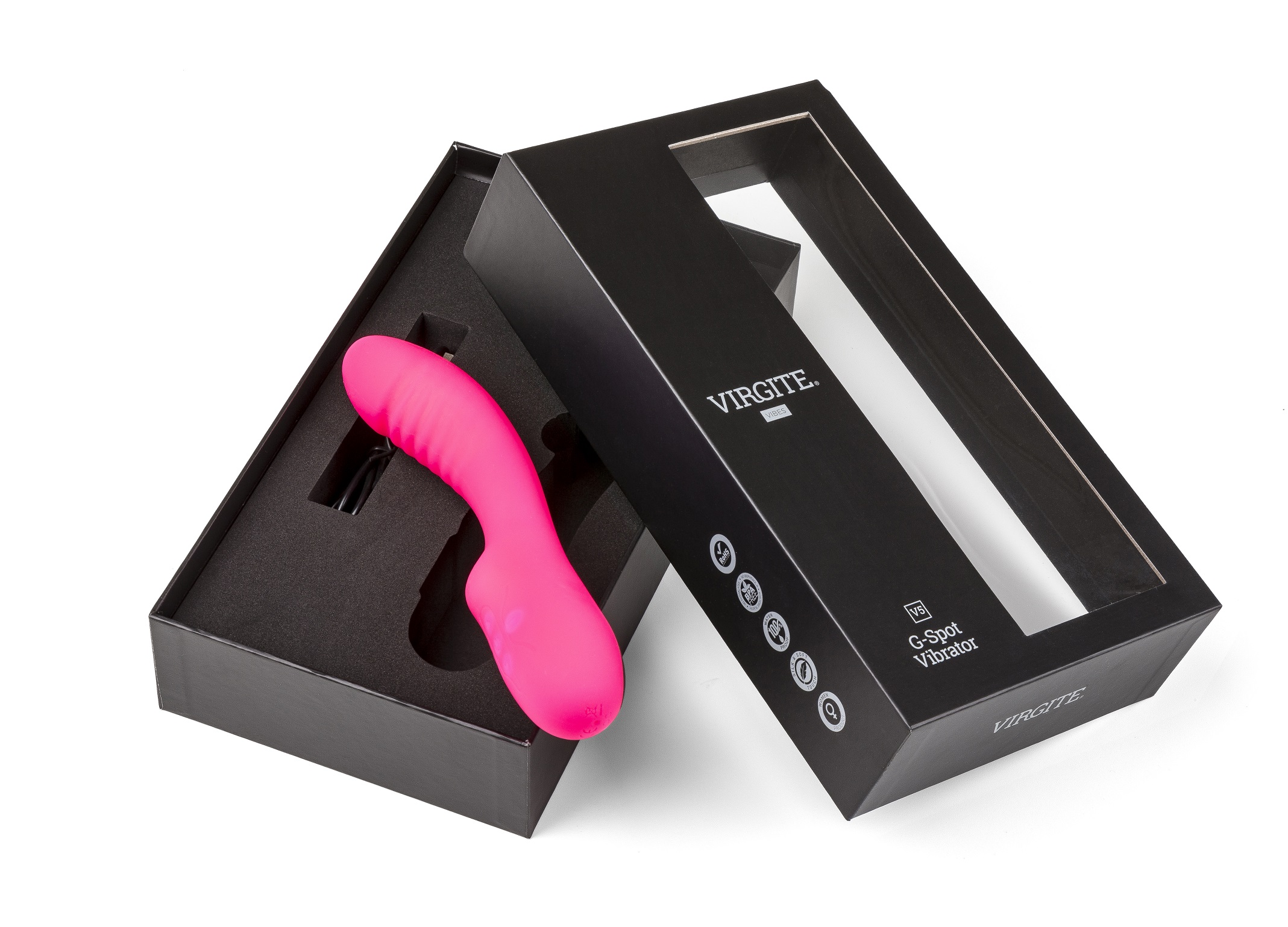 Love Hit V5 vibratore punto G rosa ricaricabile silicone