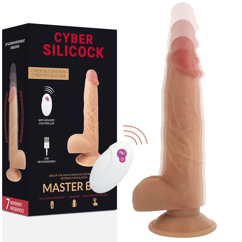 Cyber Silicock Master Ben fallo vibrante 16,5 cm telecomando