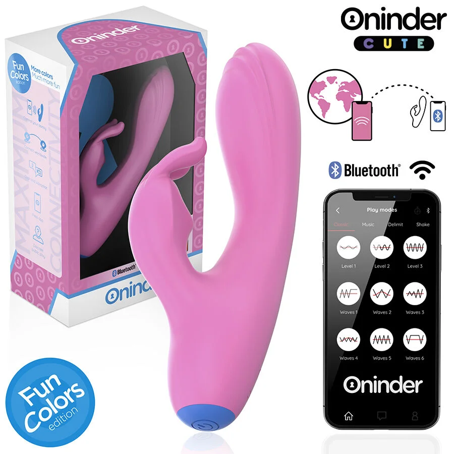 Frutille ONINDER Love Bunny rabbit vibratore con app silicone