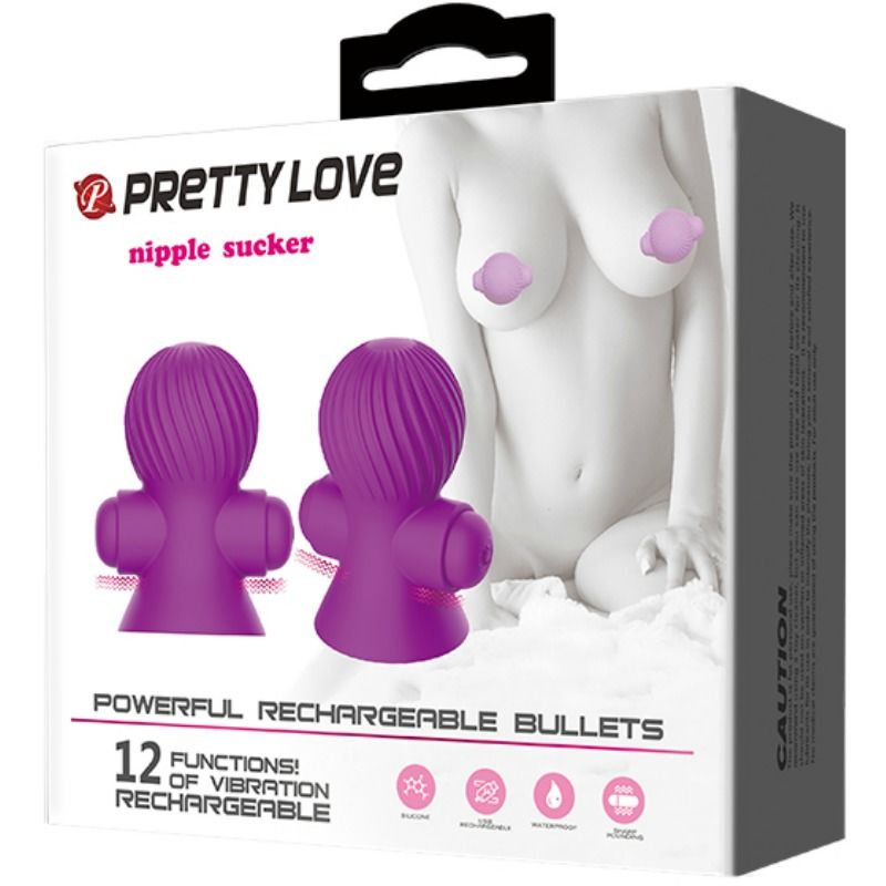 Pretty Love Paracapezzoli Vibranti Lilla Ricaricabili