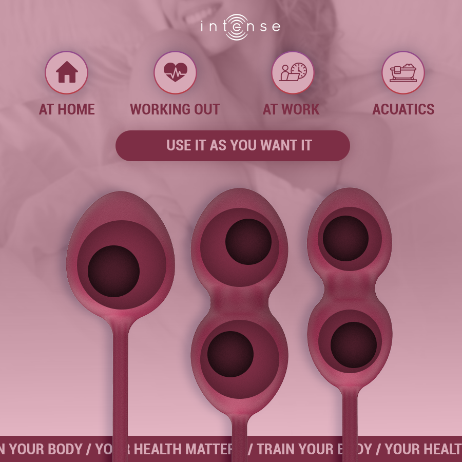 Intense Charli kit palline kegel Bordeaux 3 pezzi