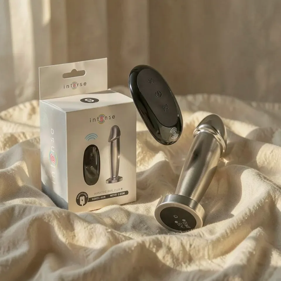 Frutille Intense plug dildo vibrante metallo S con telecomando