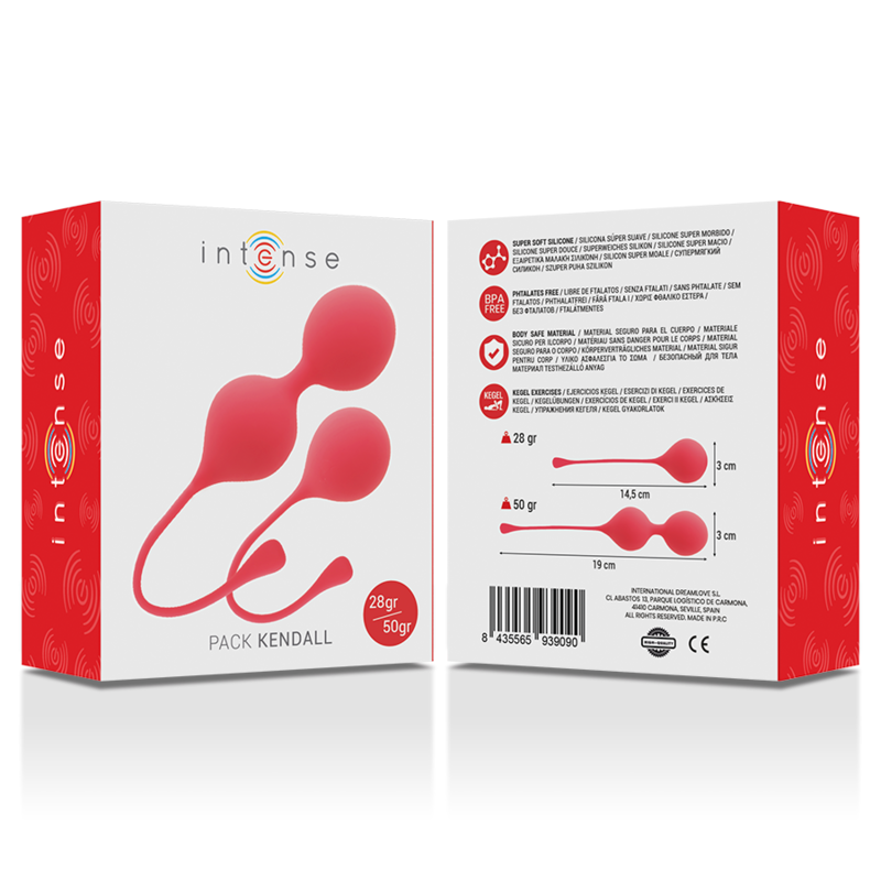 Intense Kendall palline Kegel rosse 28-50 g silicone