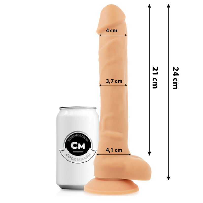 CockMiller Cocksil dildo realistico flesh 24 cm ventosa
