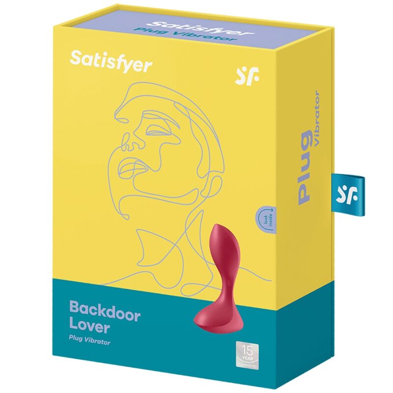 Satisfyer Backdoor Lover Plug Anale Rosso Vibrante
