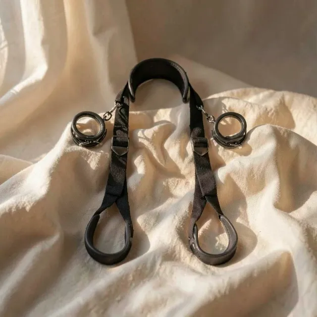 Fetish Submissive Gambe Aperte set bondage regolabile neoprene
