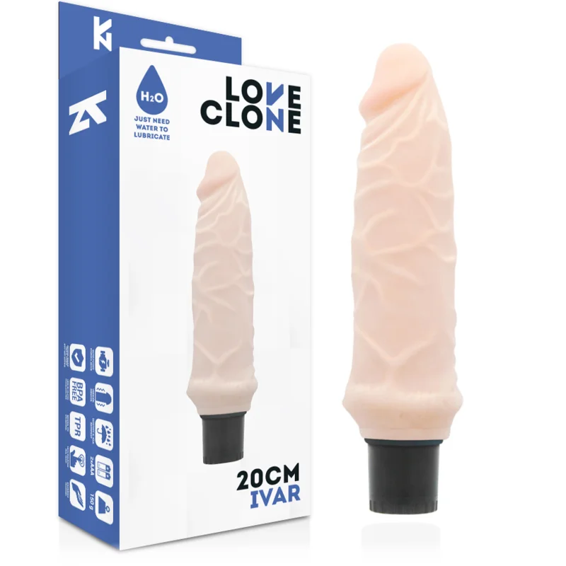 LoveClone Ivar vibratore 20 cm autolubrificante