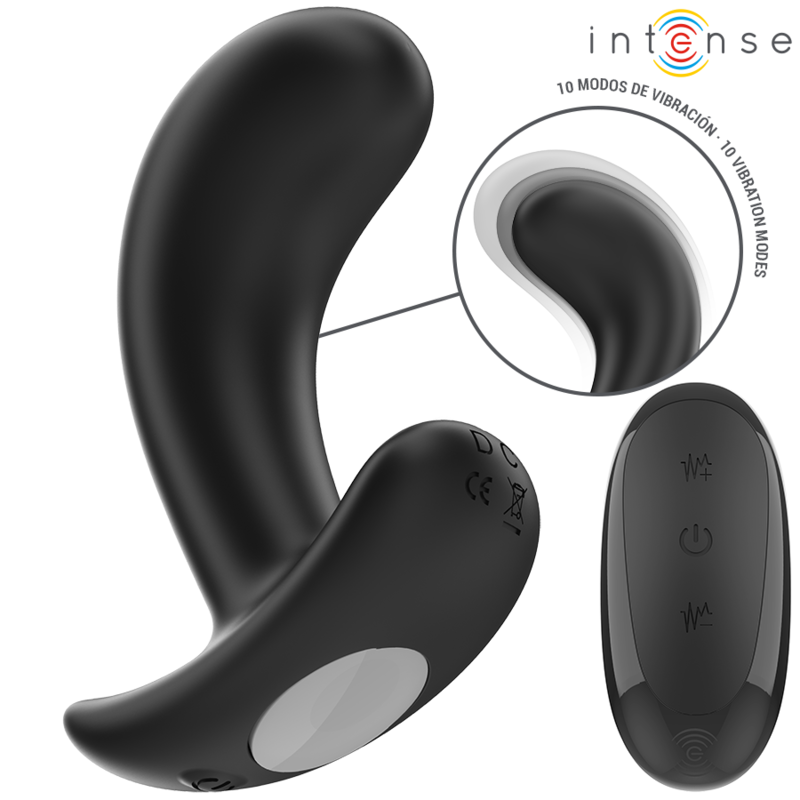 Intense Chandler plug vibrante nero telecomando 9 cm