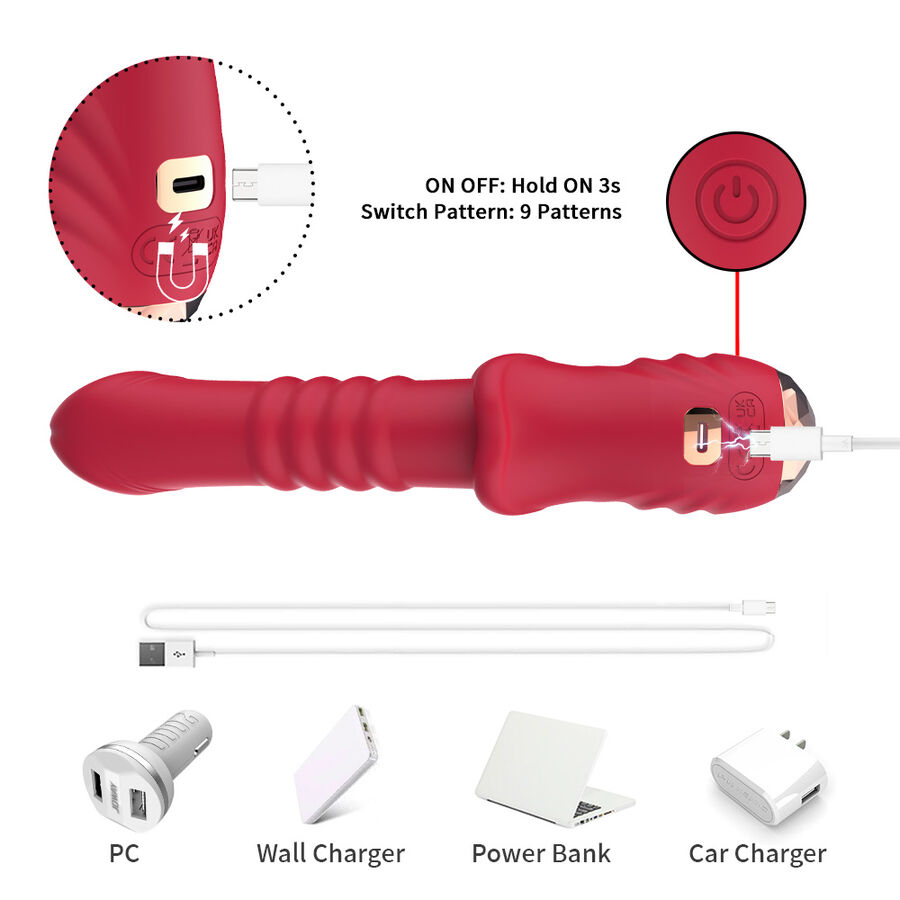 Armony A-Spot Rosso vibratore punto A spinta 9 modi