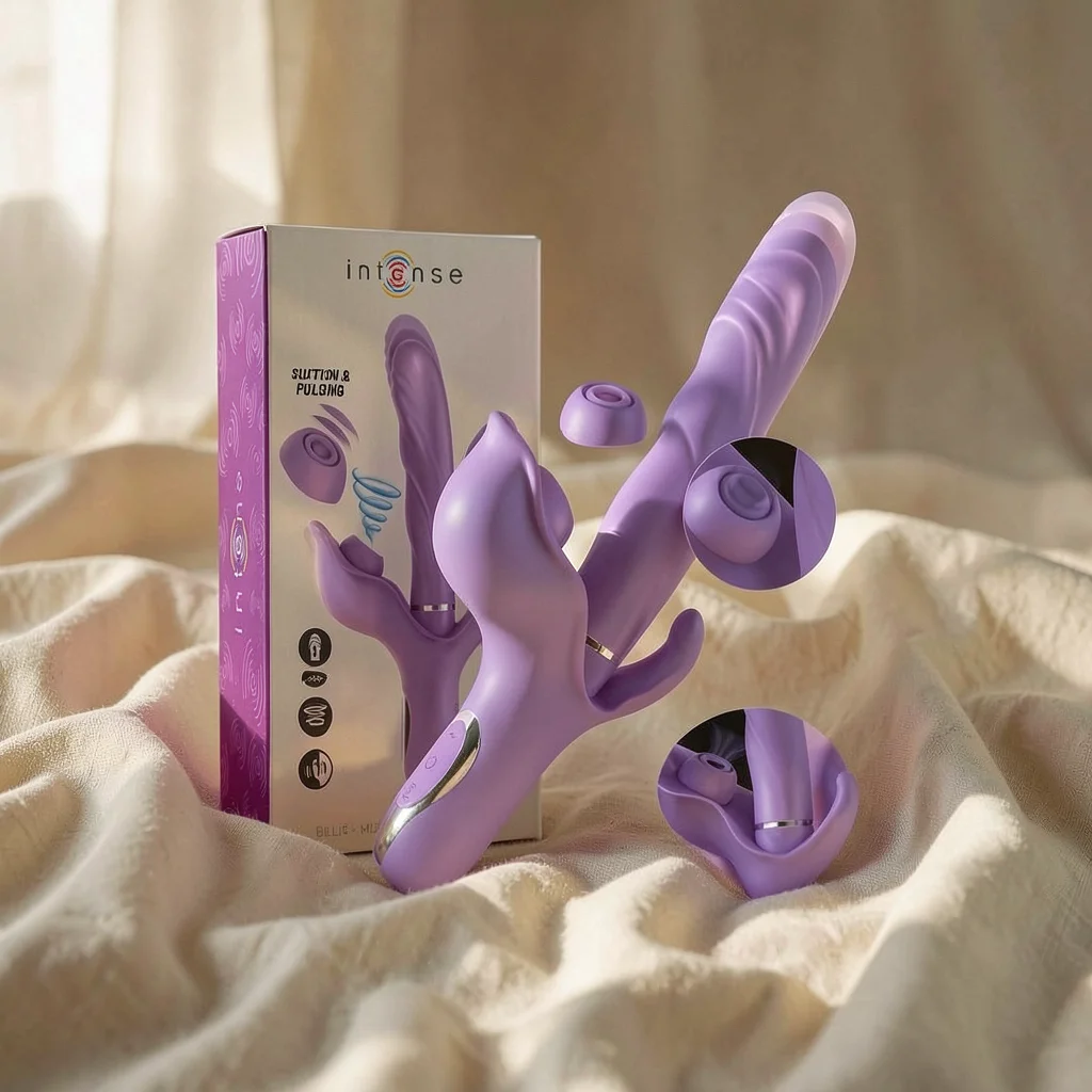 Frutille Intense Billie vibratore viola 4 motori aspirazione