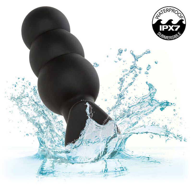 CalExotics Rock Bottom Perline plug vibrante nero silicone