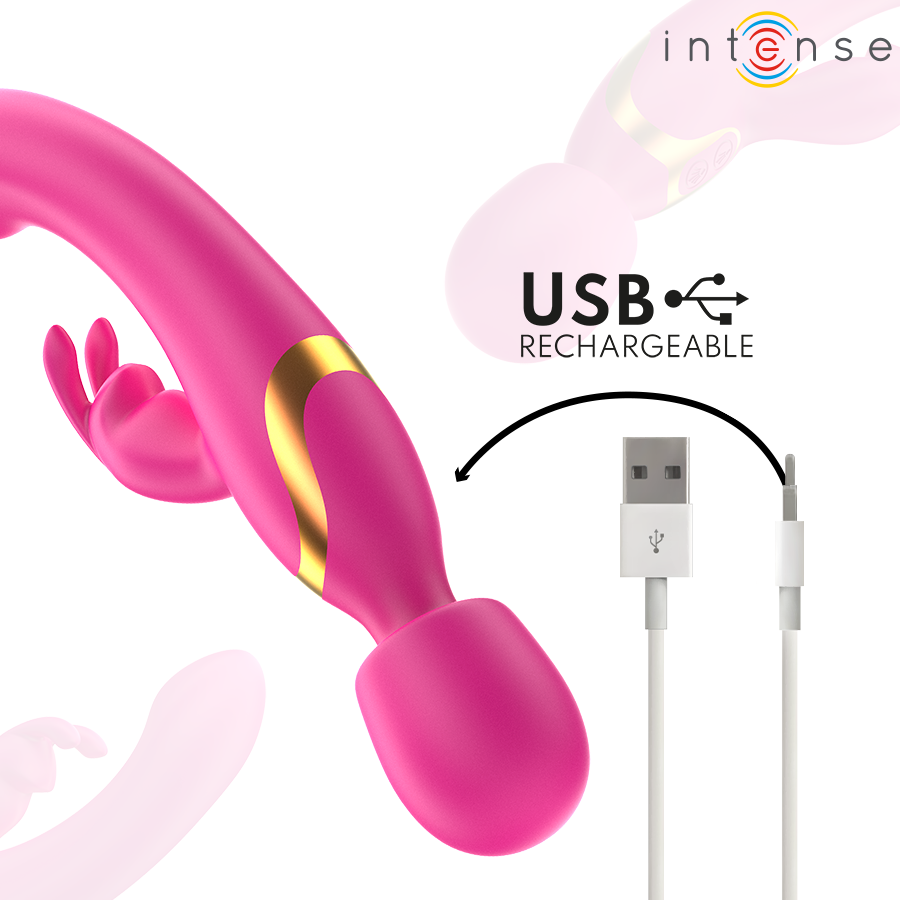 Intense Winona Rabbit & Wand vibratore punto G silicone