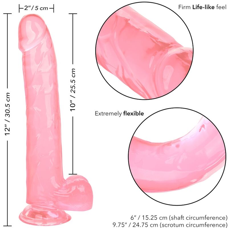 CalExotics Size Queen dildo realistico rosa 25,5 cm