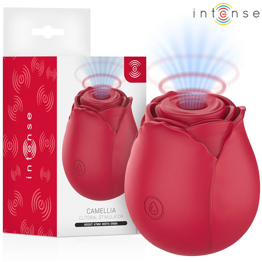 Intense Camellia stimolatore clitoride pressione bordeaux