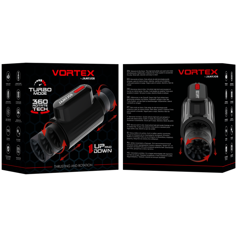 Frutille Jamyjob Vortex masturbatore spinta e rotazione