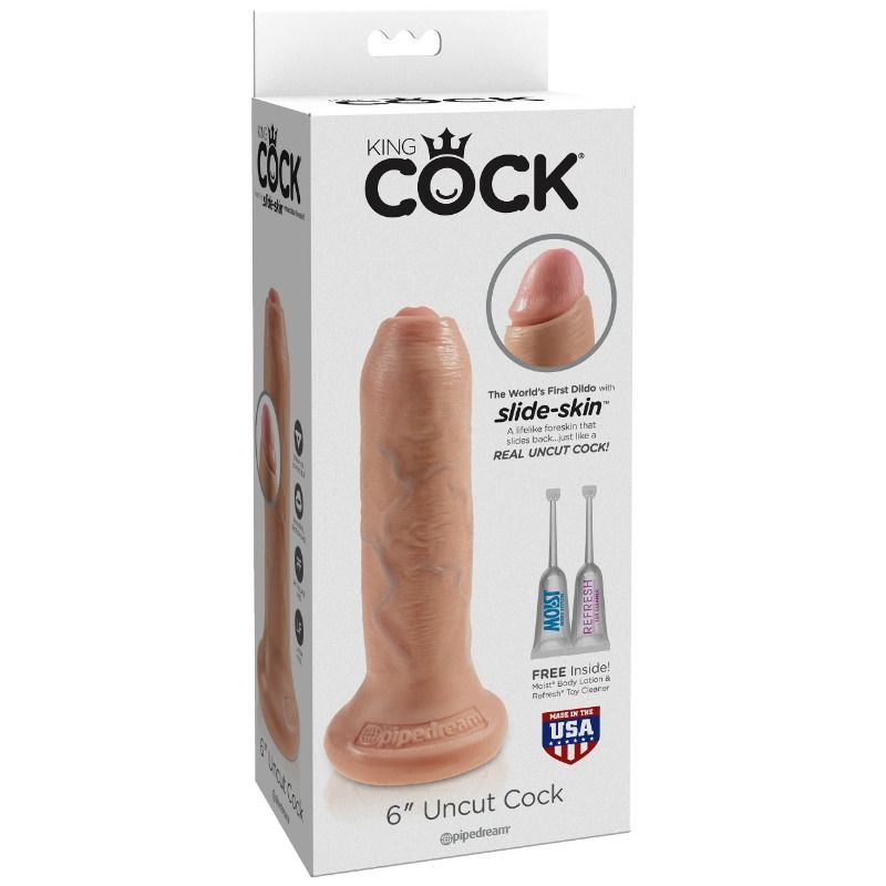 Pipedream King Cock Uncut dildo realistico 15 cm