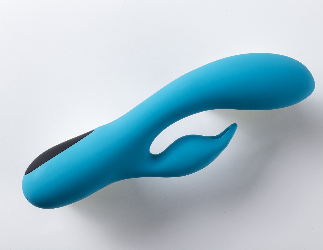 Love Hit by Virgite V2 vibratore clitoride blu silicone ricaricabile