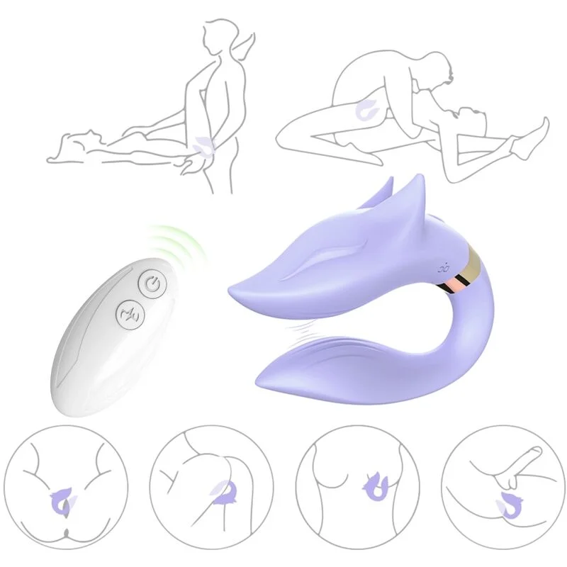 ARMONY Fox vibratore coppia viola telecomando