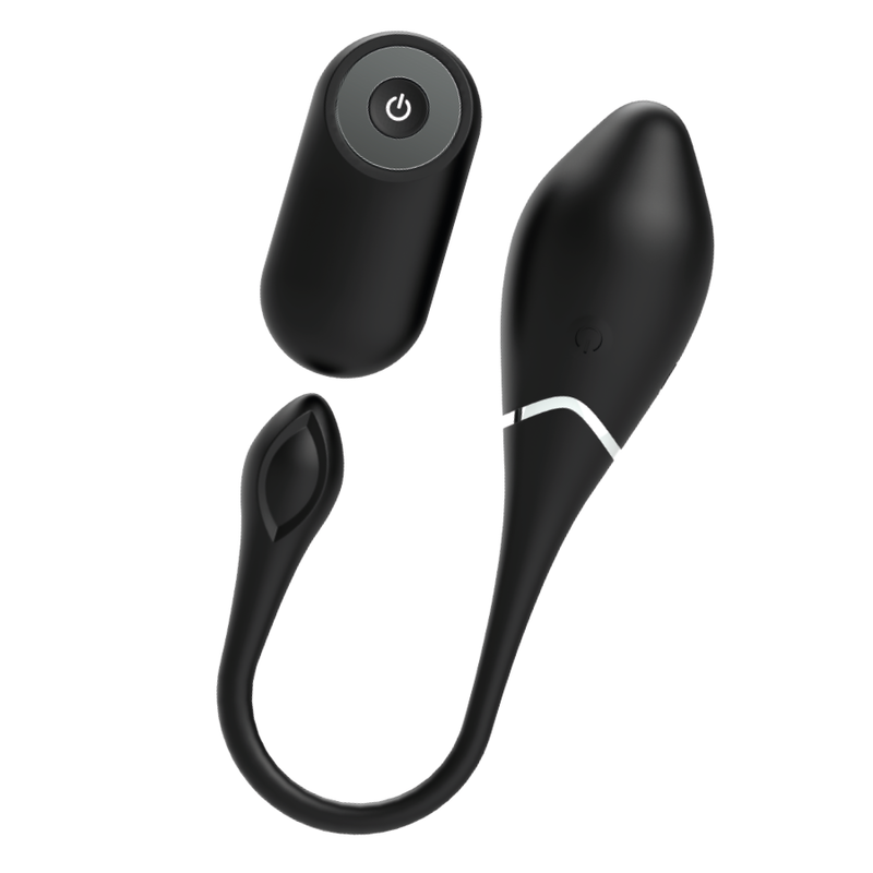 Black&Silver Jenell uovo vibrante telecomando silicone