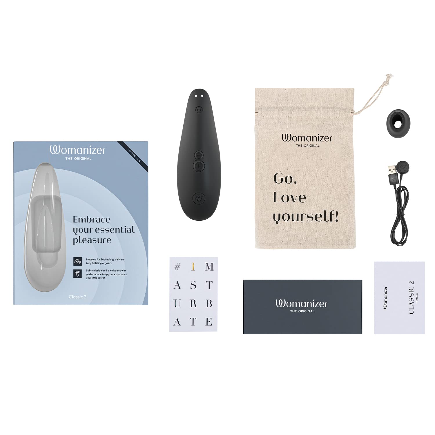 Womanizer Classic 2 stimolatore clitoride nero silenzioso