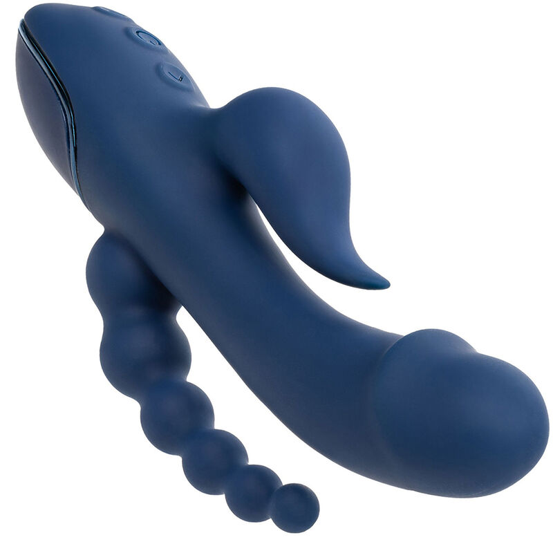 CalExotics Triple Orgasm vibratore blu 3 motori