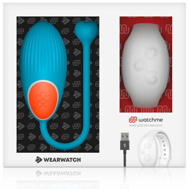 Wearwatch Egg ovetto vibrante blu niveo con orologio