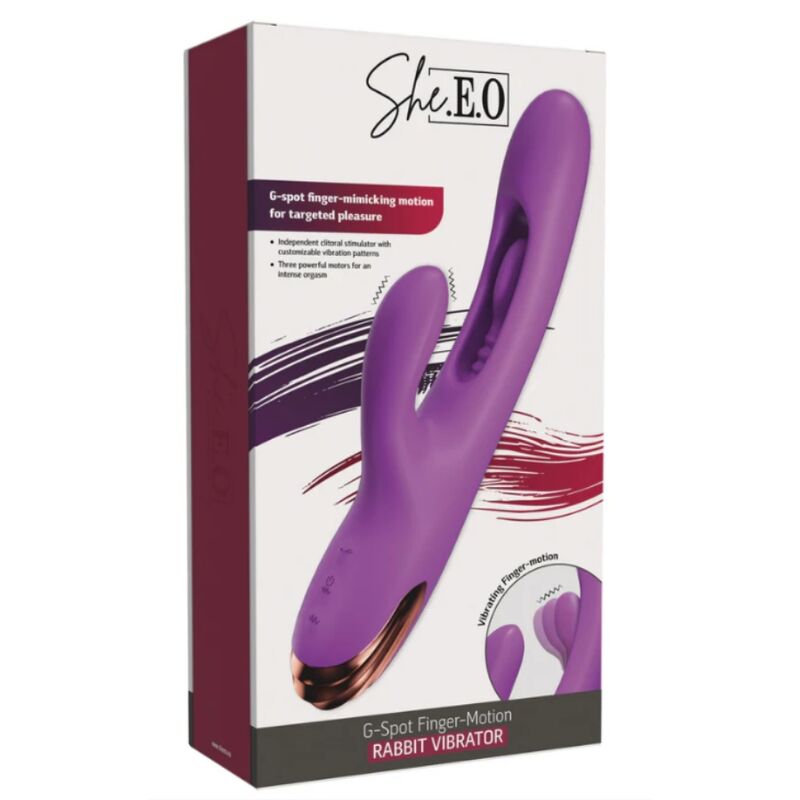 She.E.O Rabbit Finger Motion vibratore viola punto G