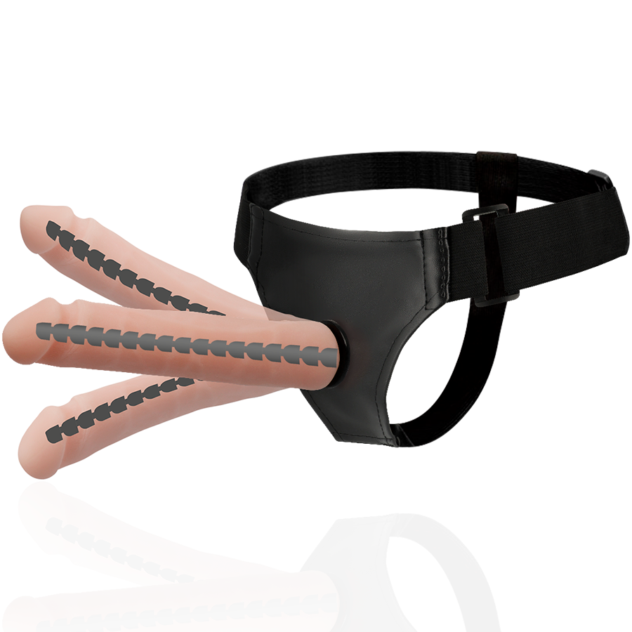 Attraction Derick strap-on dildo articolabile carne 22,5cm