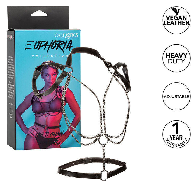CalExotics Euphoria Multichain Halter imbracatura multicatena