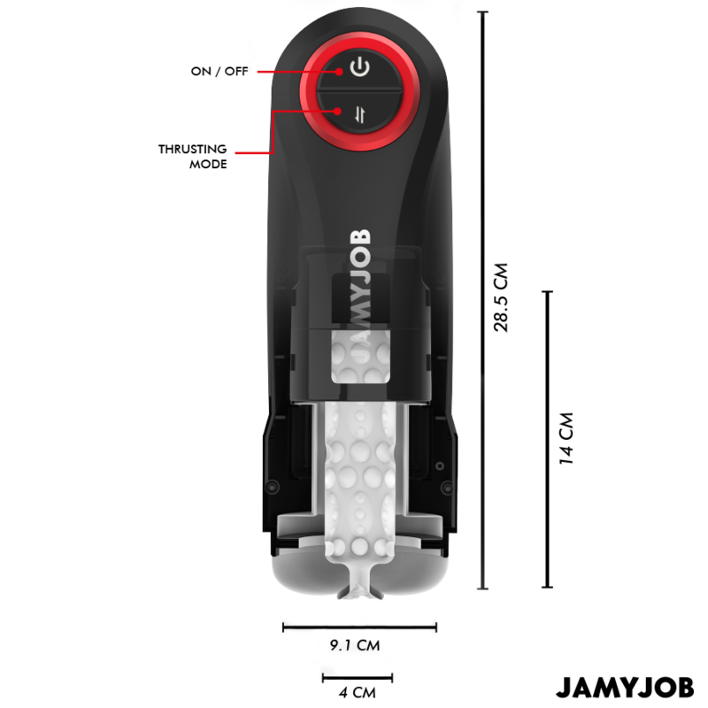 Jamyjob Gravity masturbatore aspirante silicone 5 modalità