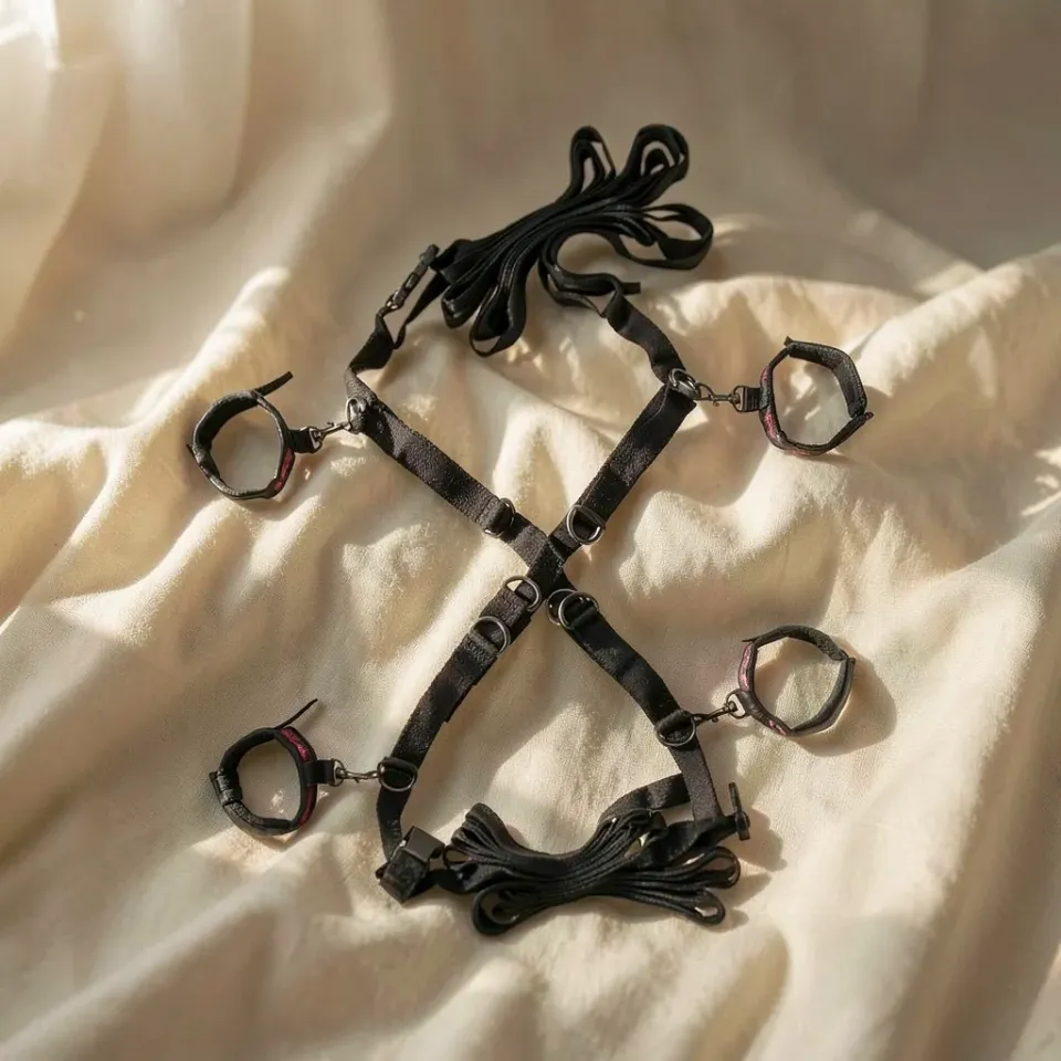 CalExotics Scandal Bed Cross Restraint bondage