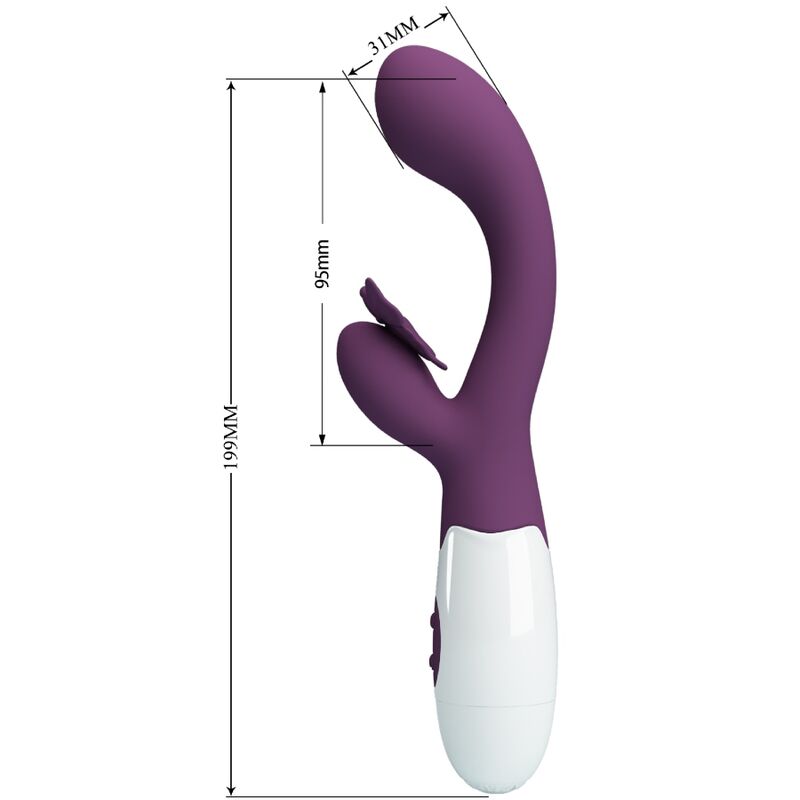 Pretty Love Butterfly Kiss vibratore rabbit 30 modi
