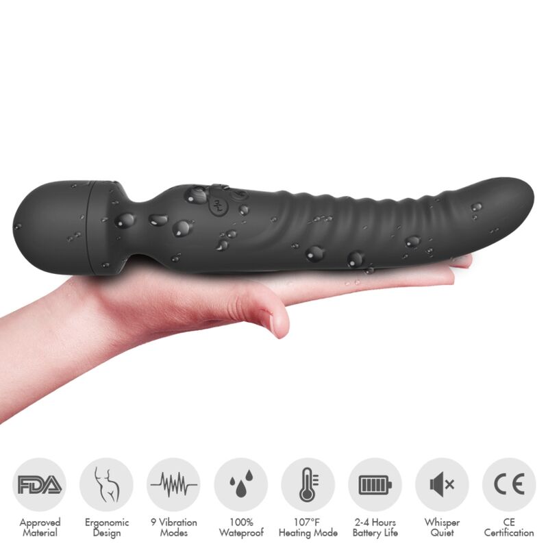 Armony Mission Nero vibratore riscaldante 42°