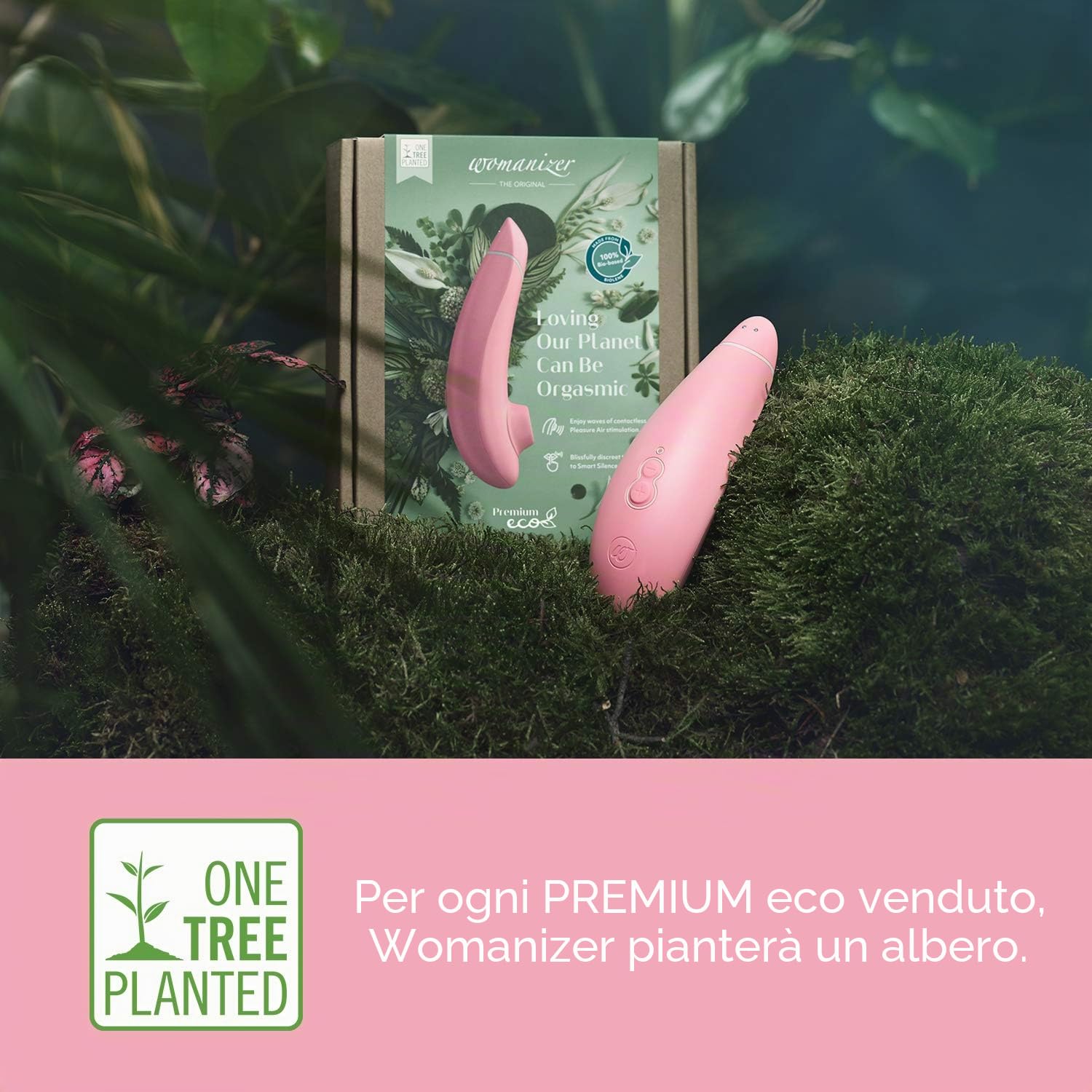 Womanizer Premium Eco succhiatore clitoride vegano 12 livelli