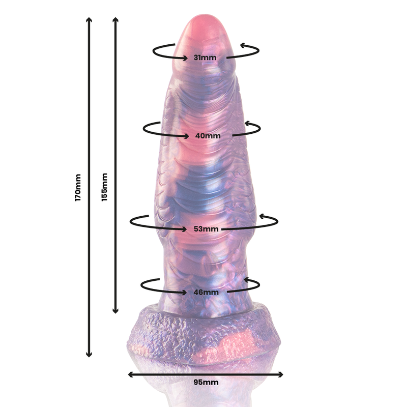 Epic Cybersilicock Medusa dildo base larga