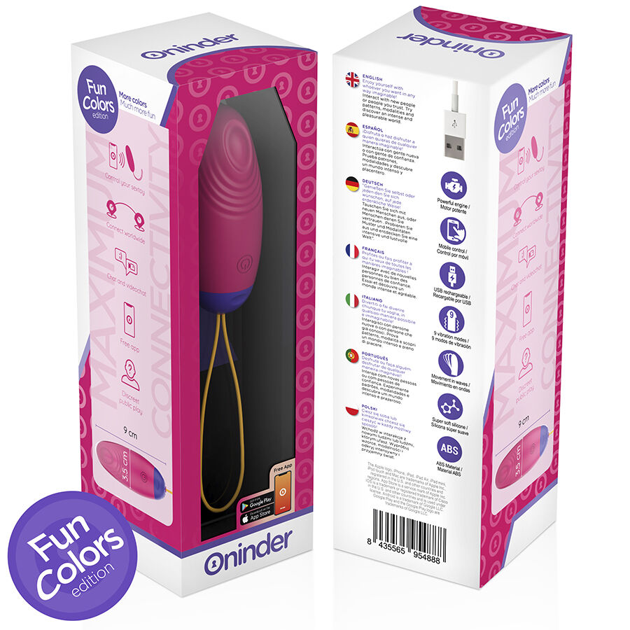 ONINDER Cute stimolatore coppia con app 9 vibrazioni
