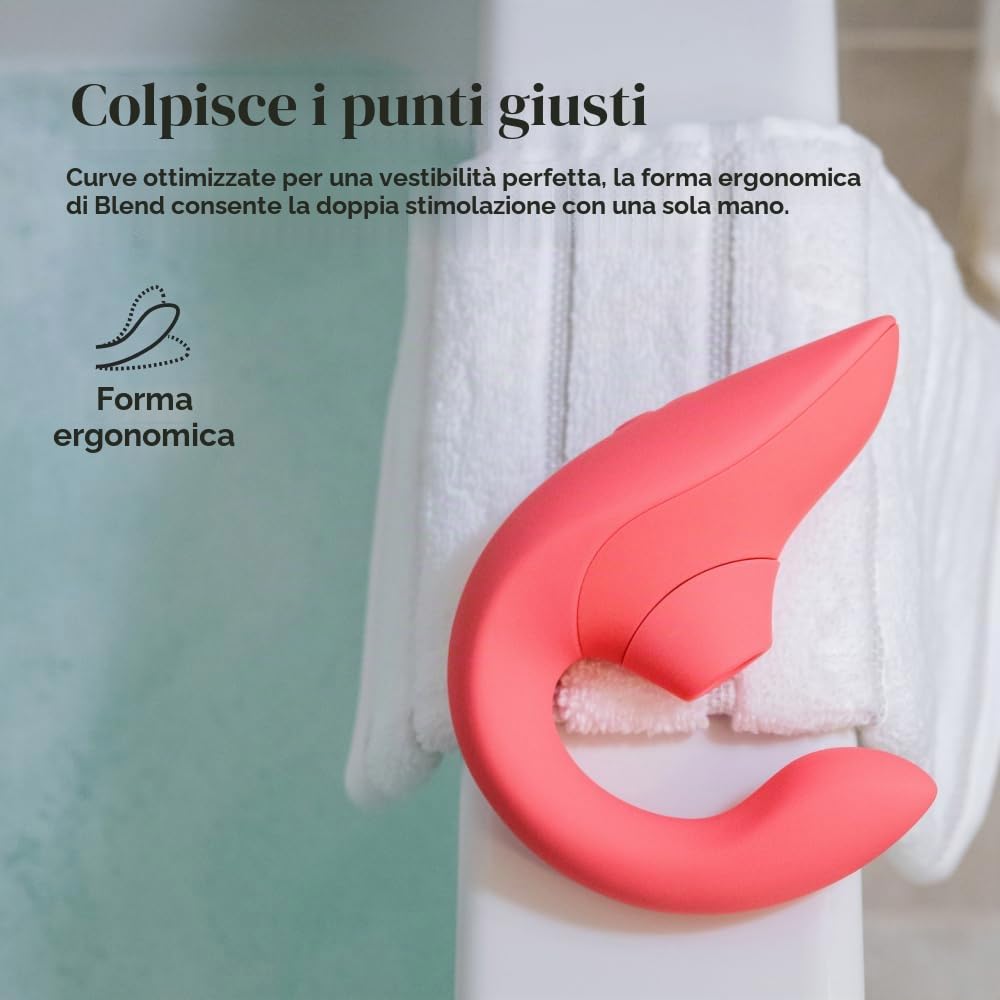 Womanizer Blend vibratore rabbit rosa doppia stimolazione