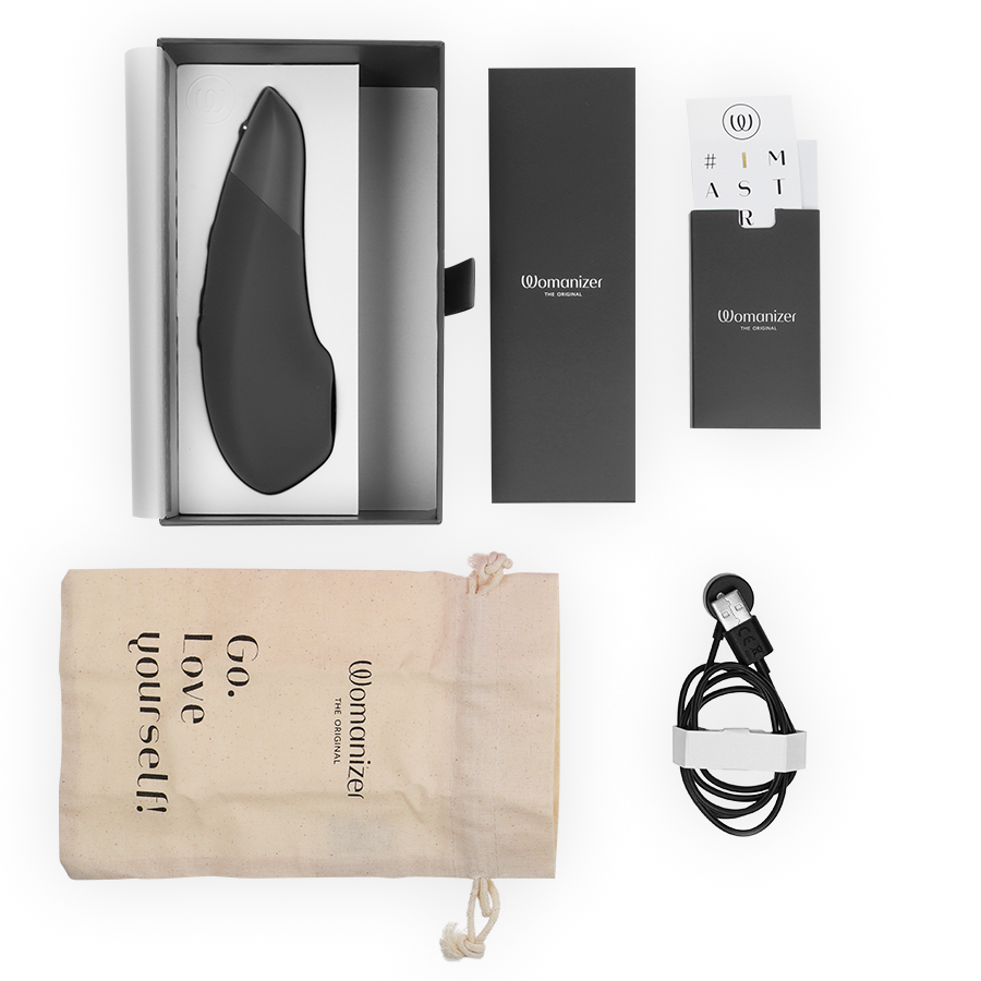 Womanizer Enhance stimolatore clitorideo nero Pleasure Air