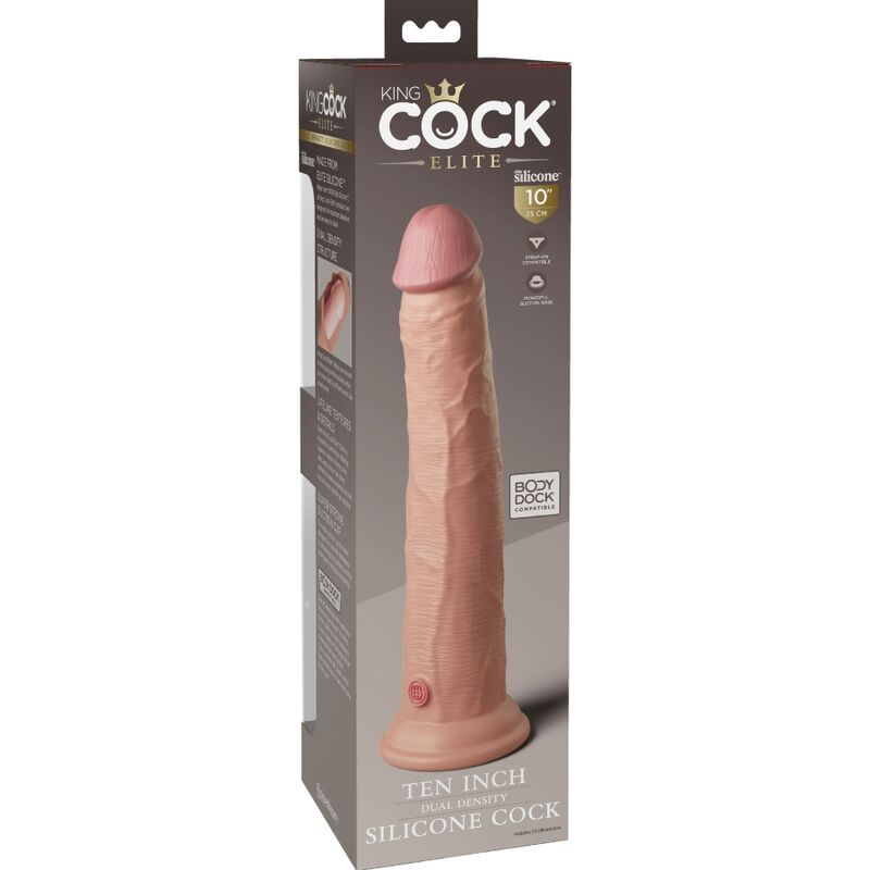 Pipedream King Cock Elite 25,4 cm dildo naturale silicone grande